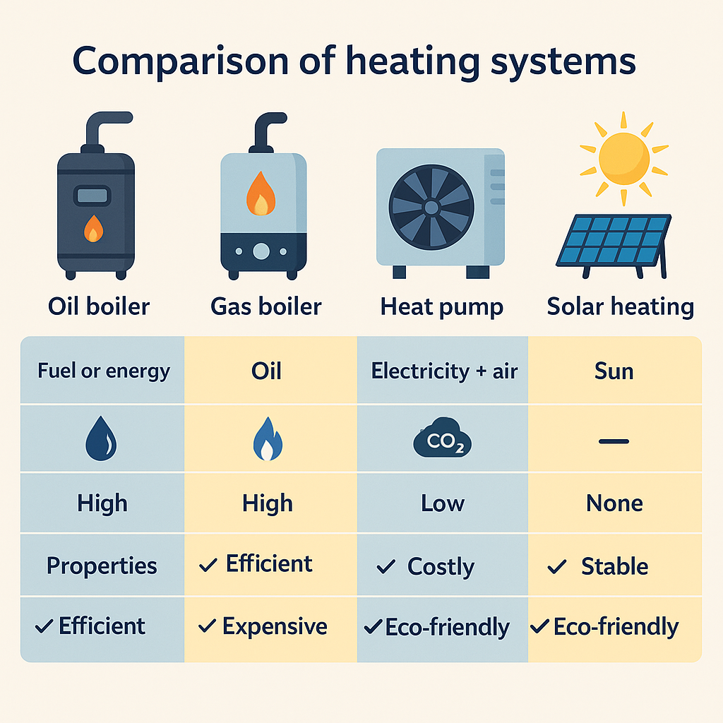 comparaison des chauffages